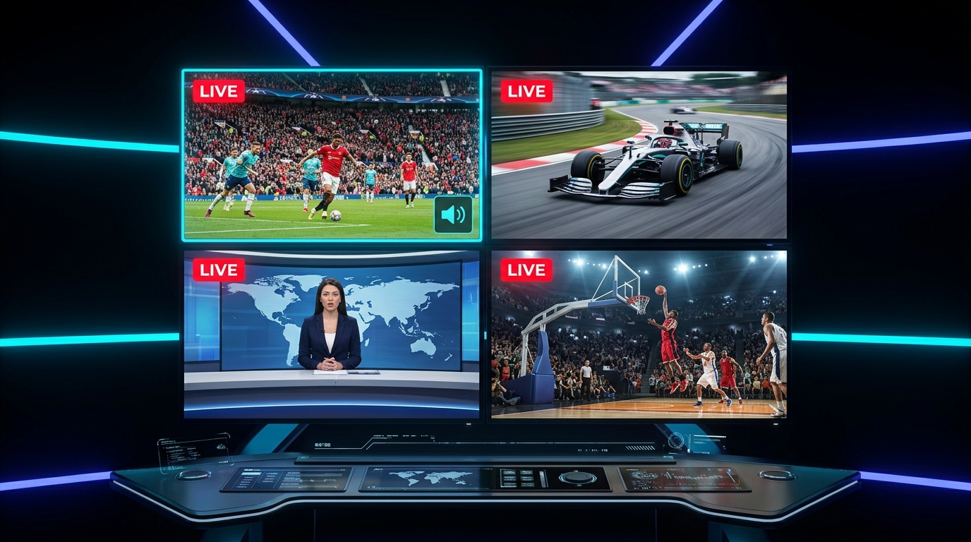 How to Watch Live IPTV M3U Playlists with Quad Multi-Screen View on Android